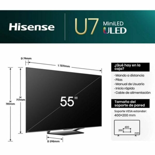 Smart TV Hisense 55U7NQ 4K Ultra HD 55" LED HDR – Bild 3