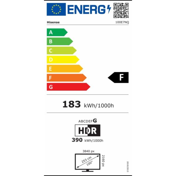 Smart TV Hisense 100E7NQ 100" QLED 4K Ultra HD – Bild 3