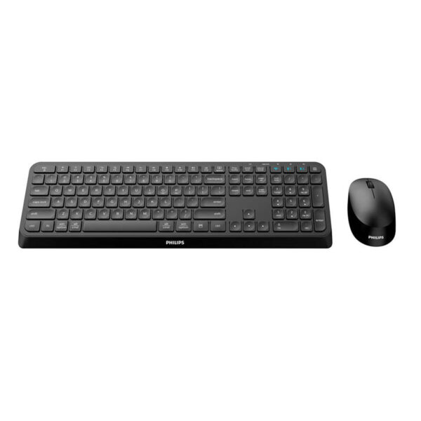 Tastatur mit Maus Philips SPT6407B/16 Schwarz Qwerty US – Bild 2