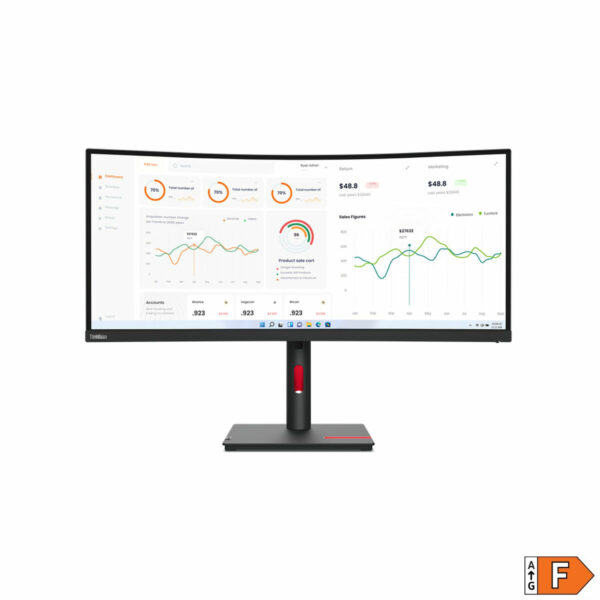 Monitor Lenovo ThinkVision T34W-30 34" 60 Hz 50-60 Hz Wide Quad HD – Bild 2