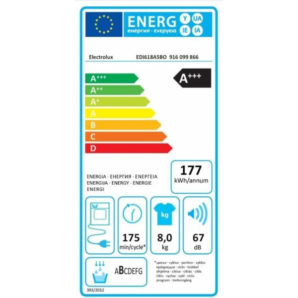 Kondensationstrockner Electrolux EDI618A5BO – Bild 3