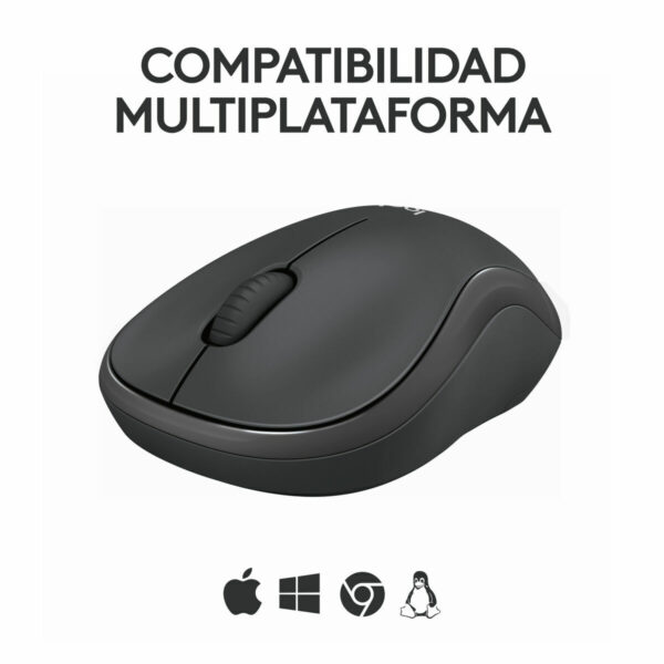 Drahtlose Bluetooth Maus Logitech M240 Graphit Schwarzweiß – Bild 6