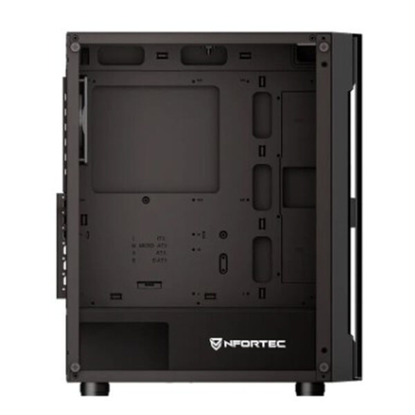 ATX Semi-Tower Gehäuse Nfortec NF-CS-AZIR-B Schwarz – Bild 4