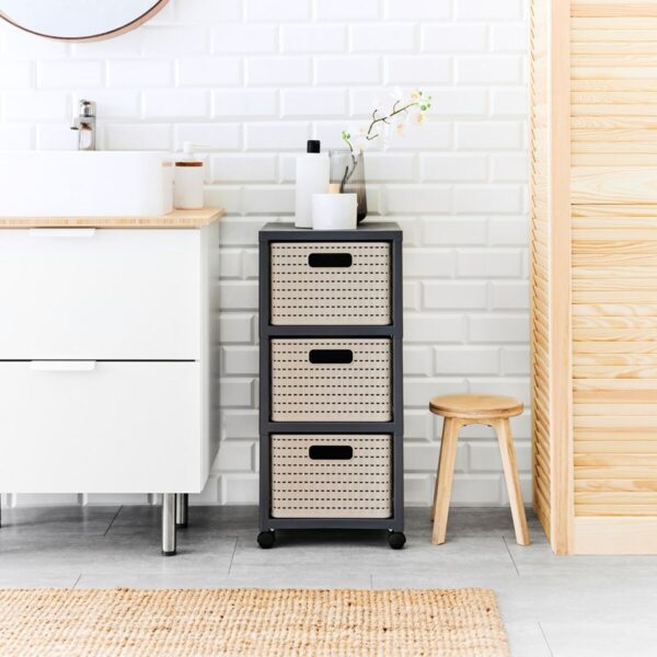 Regal Rotho Country Anthrazit Polypropylen Kunststoff – Bild 5