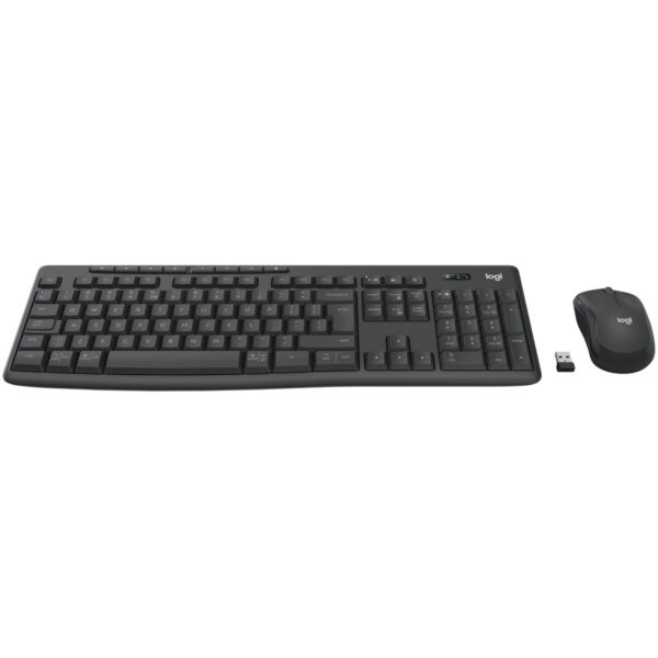 Tastatur mit Maus Logitech 920-012077 Graphit Schwarzweiß Englisch EEUU QWERTY – Bild 2