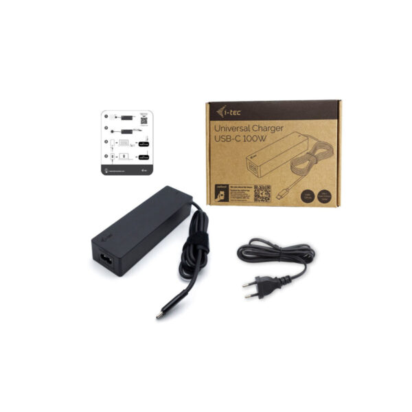 Tragbares Ladegerät i-Tec CHARGER-C100W Schwarz – Bild 2