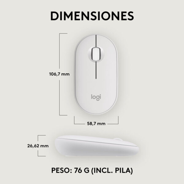 Mouse Logitech 910-007013 Weiß 4000 dpi – Bild 6