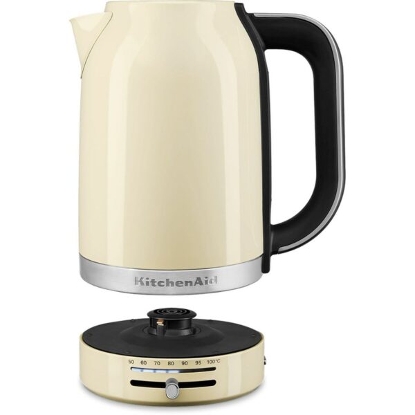 Wasserkocher KitchenAid 5KEK1701EAC Creme plástico,acero inoxidable 2400 W 1,7 L (1 Stück) – Bild 3