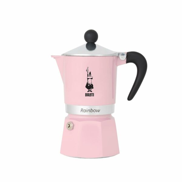Italienische Kaffeemaschine Bialetti Primavera Rainbow Rosa Aluminium
