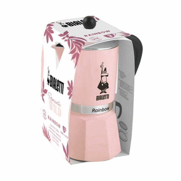 Italienische Kaffeemaschine Bialetti Primavera Rainbow Rosa Aluminium – Bild 2