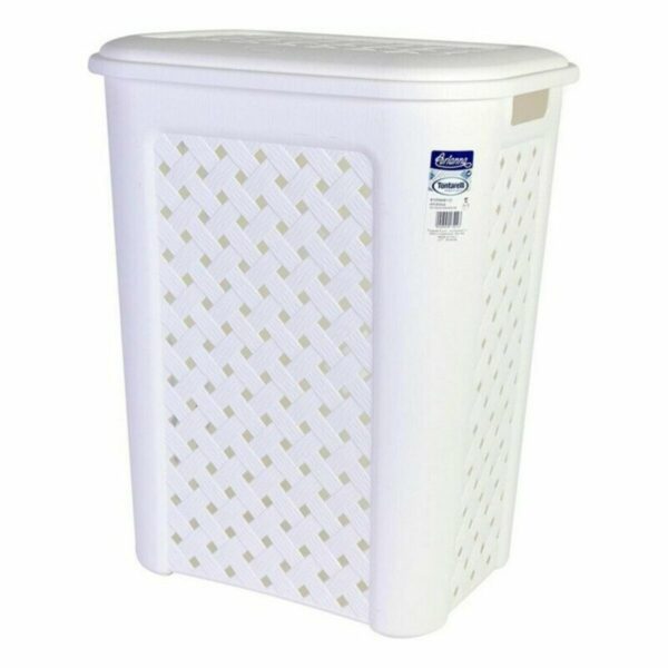 Wäschekorb Arianna Tontarelli 8105408_112 50 L Weiß 44 x 35 x 55 cm (6 Stück) – Bild 2