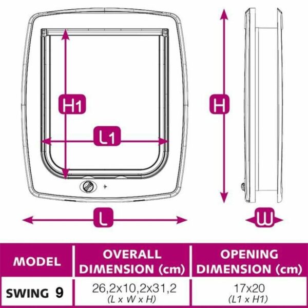 Ersatzteile Ferplast Swing 9 26,2 x 10,2 x 31,2 cm – Bild 4