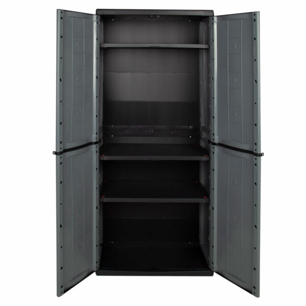 Schrank Curver Dunkelgrau Kunststoff 68 x 166 x 39 cm – Bild 5