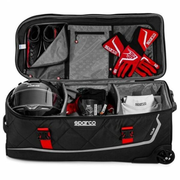 Rucksacktasche mit Bändern Sparco S016437NRRS 142 L – Bild 2
