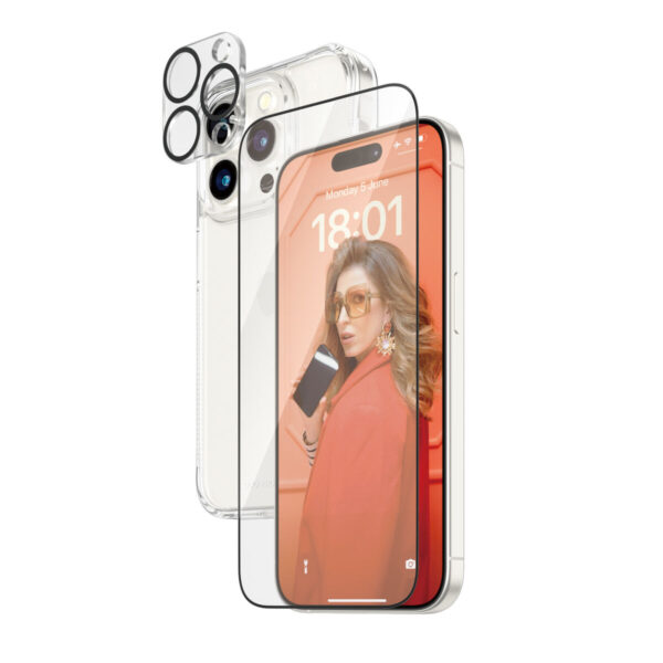 Bildschirmschutz fürs Handy Panzer Glass B1173+2810 Apple iPhone 15 Pro – Bild 3
