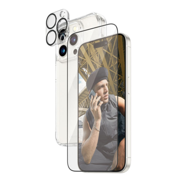 Bildschirmschutz fürs Handy Panzer Glass B1173+2810 Apple iPhone 15 Pro – Bild 5