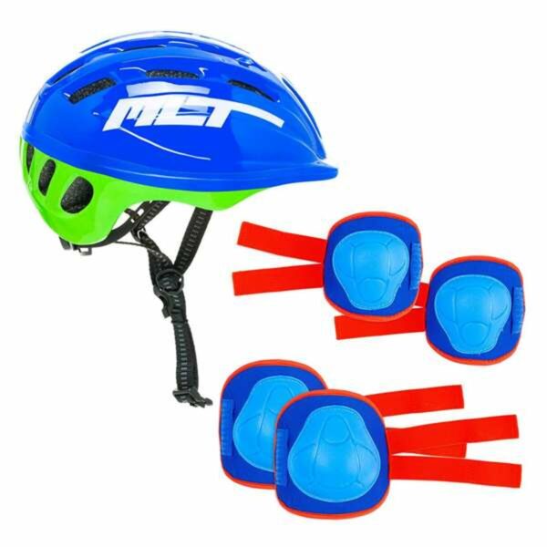 Helm und Knieschützer Kit Moltó Blau 2-10 Jahre