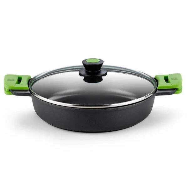 Topf mit Deckel BRA PRIOR Schwarz Aluminium 2,3 L Ø 24 cm (1 Stück)