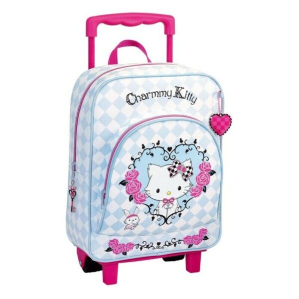 Zusammenklappbarer Rucksack-Trolley Safta Pink 30 x 85 x 23 cm – Bild 2