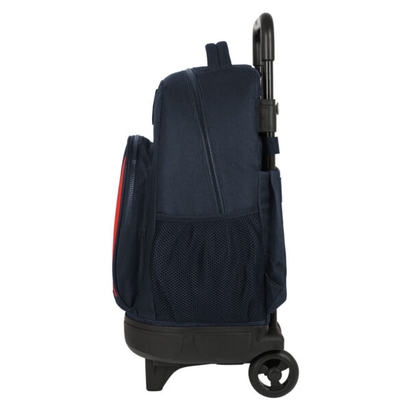 Schulrucksack mit Rädern F.C. Barcelona Granatrot Marineblau 33 X 45 X 22 cm – Bild 3