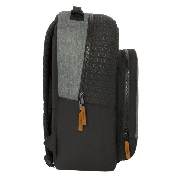 Schulrucksack BlackFit8 Old school Schwarz Grau 32 x 42 x 15 cm – Bild 3
