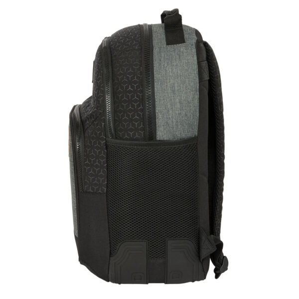 Schulrucksack BlackFit8 Old school Schwarz Grau 32 x 42 x 15 cm – Bild 3