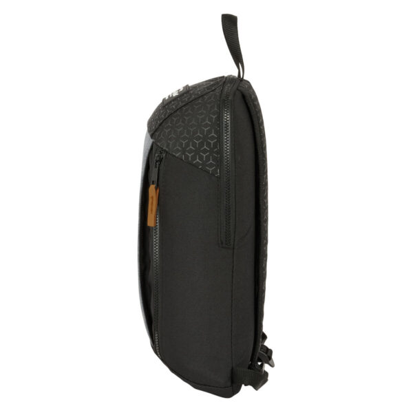 Lässiger Rucksack BlackFit8 Old school Schwarz Grau 22 x 39 x 10 cm – Bild 3