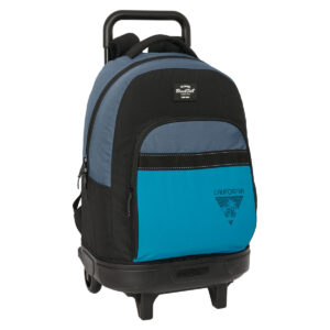 Schulrucksack mit Rädern BlackFit8 California Blau Schwarz 33 x 45 x 22 cm