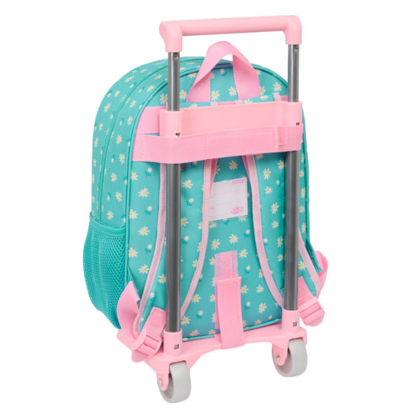 Schulrucksack mit Rädern Peppa Pig Pretty flowers Gelb Minze 26 x 11 x 67 cm 26 x 34 x 11 cm – Bild 2