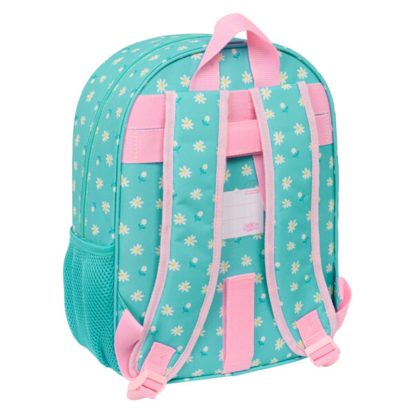 Schulrucksack Peppa Pig Pretty flowers Gelb Minze 26 x 34 x 11 cm – Bild 2