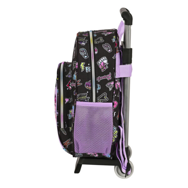 Schulrucksack mit Rädern Monster High Creep Schwarz 28 x 34 x 10 cm – Bild 2