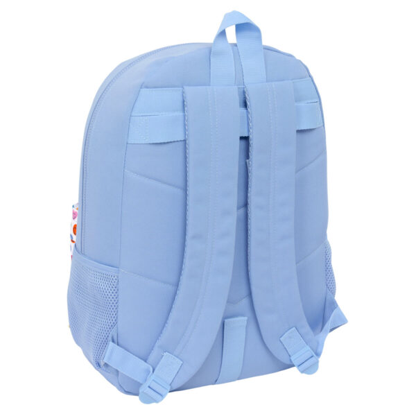 Schulrucksack Smiley Joyful Blau Bunt 30 x 46 x 14 cm – Bild 2