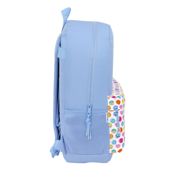 Schulrucksack Smiley Joyful Blau Bunt 30 x 46 x 14 cm – Bild 3
