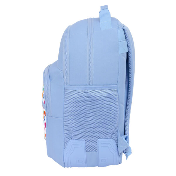Schulrucksack Smiley Joyful Blau Bunt 32 x 42 x 15 cm – Bild 2