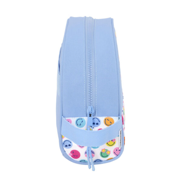 Reise-Toilettentasche Smiley Joyful Bunt Hellblau Wiederverwertbar 28 x 18 x 10 cm – Bild 4
