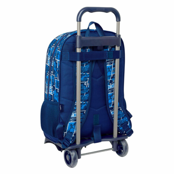 Schulrucksack mit Rädern Hot Wheels Sonny Marineblau 32 x 42 x 14 cm – Bild 3