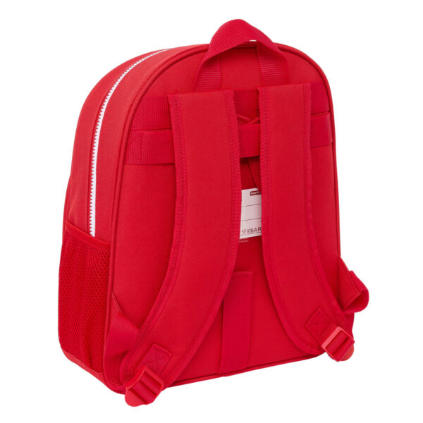 Schulrucksack Sevilla Fútbol Club Rot 28 x 34 x 10 cm – Bild 3
