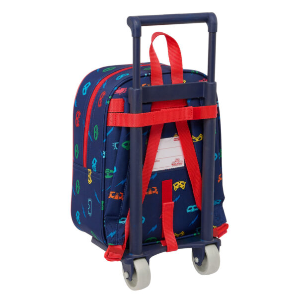 Schulrucksack mit Rädern PJ Masks Ready Marineblau 22 x 27 x 10 cm – Bild 2