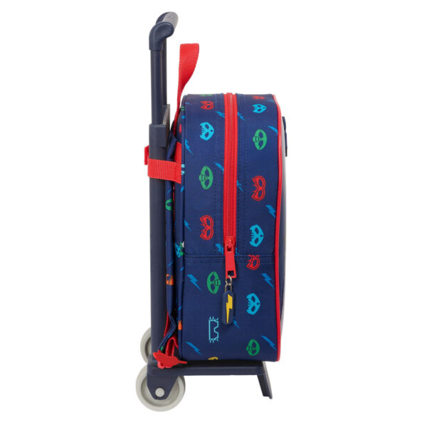 Schulrucksack mit Rädern PJ Masks Ready Marineblau 22 x 27 x 10 cm – Bild 3