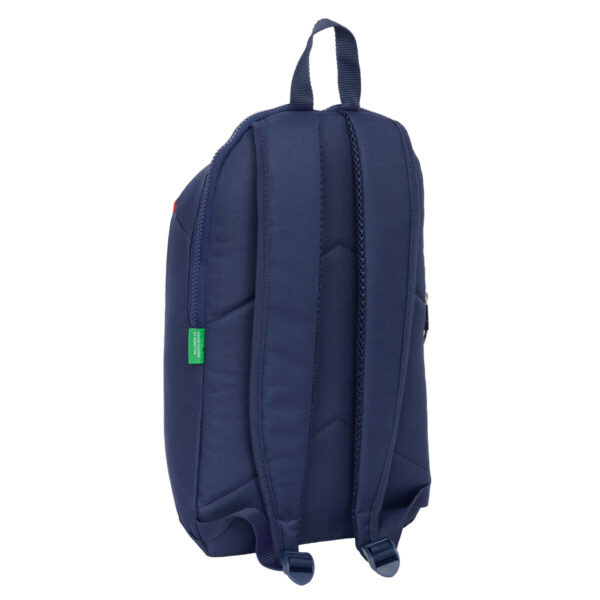 Lässiger Rucksack Benetton Flag Marineblau 22 x 39 x 10 cm – Bild 3