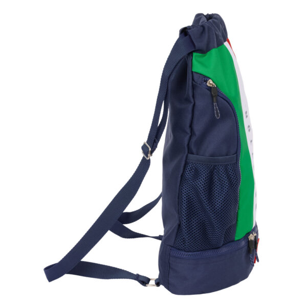 Rucksacktasche mit Bändern Benetton Flag Marineblau 35 x 40 x 1 cm – Bild 3