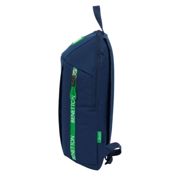 Lässiger Rucksack Benetton Green Marineblau 22 x 39 x 10 cm – Bild 2