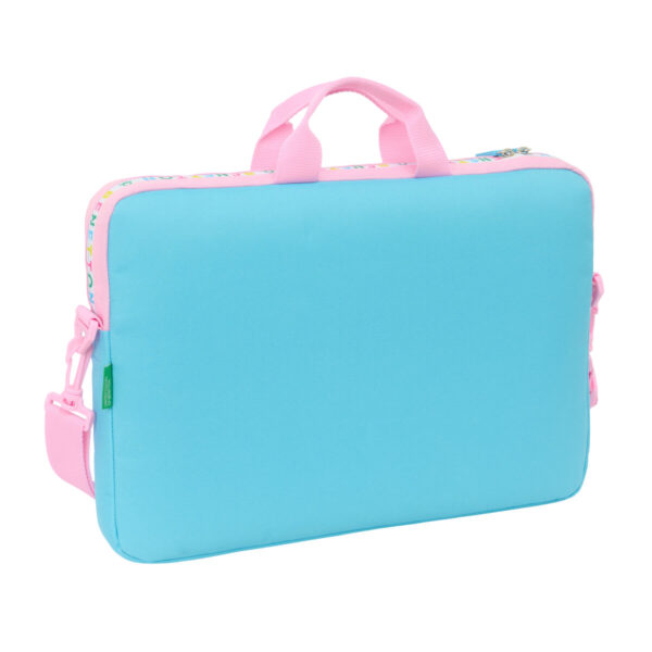 Laptoptasche Benetton Unique Rosa türkis 40 x 27 x 4 cm – Bild 2