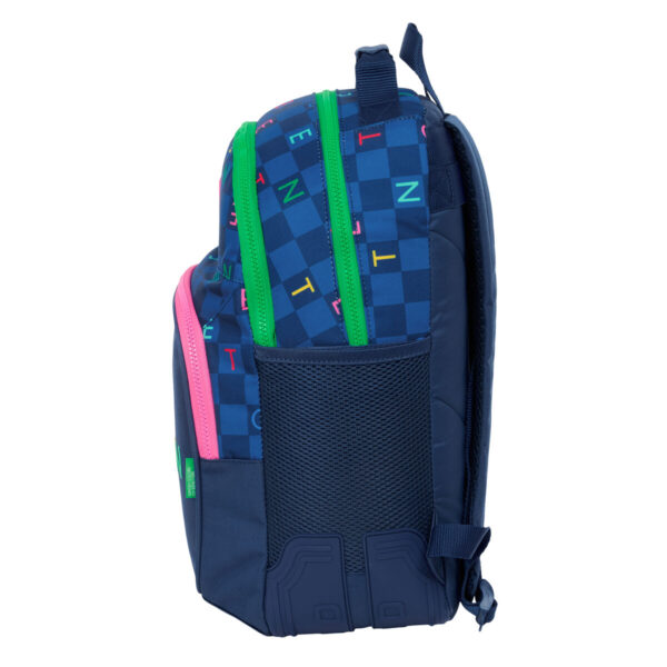 Schulrucksack Benetton Damero Marineblau 32 x 42 x 15 cm – Bild 2
