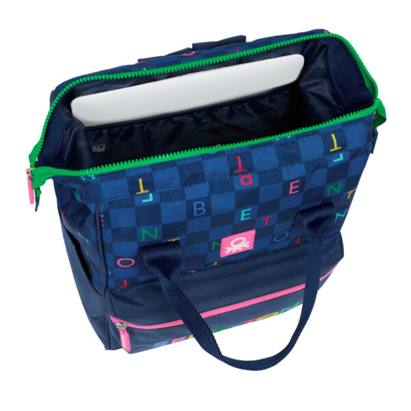 Schulrucksack Benetton benetton Marineblau 27 x 40 x 19 cm – Bild 2