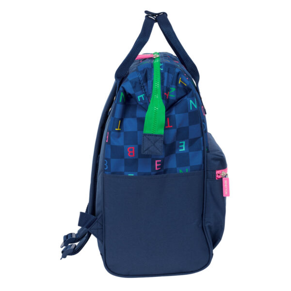 Schulrucksack Benetton benetton Marineblau 27 x 40 x 19 cm – Bild 3