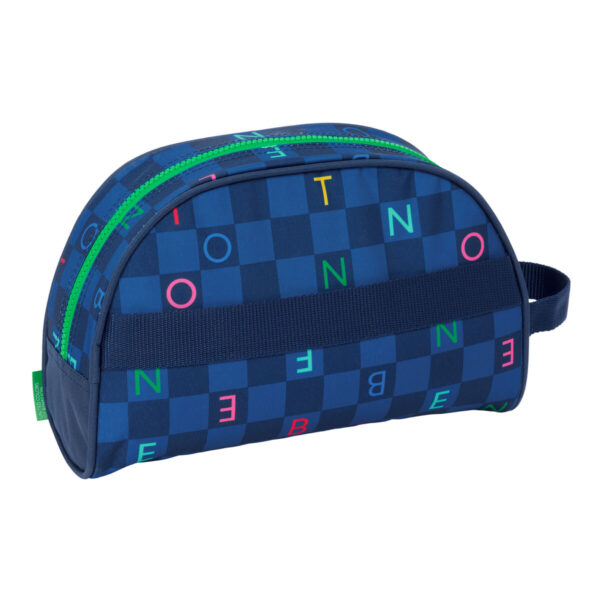 Reise-Toilettentasche Benetton Damero Marineblau 28 x 18 x 10 cm – Bild 2