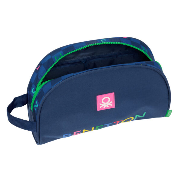 Reise-Toilettentasche Benetton Damero Marineblau 28 x 18 x 10 cm – Bild 4