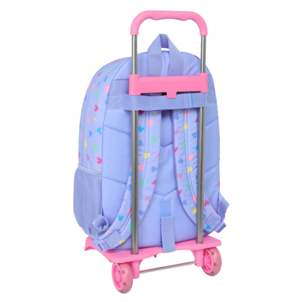 Schulrucksack mit Rädern Benetton Lila Lila 30 x 46 x 14 cm – Bild 3