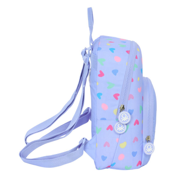 Lässiger Rucksack Benetton Lila Lila 25 x 30 x 13 cm – Bild 3